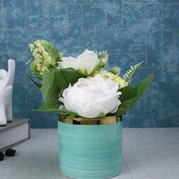 Artificial Rose Plant with Ceramic Pot-image-79
