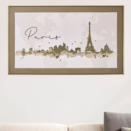 home centre Rectangular Shaped Canvas Paris Picture Frame image 1