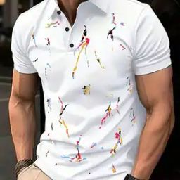 Men Graphic Regular Fit Polo T-shirt-image-43