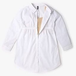 Girls Ribbed Top with Shirt Dress-image-17