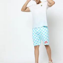 Men Checked Regular Fit Shorts-image-51