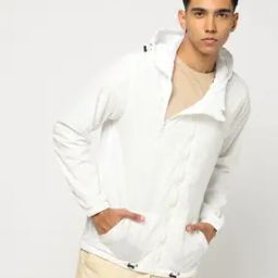 Men Regular Fit Hooded Windcheater-41