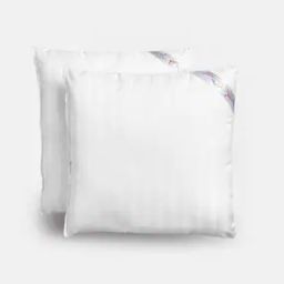 Pack of 2 Striped Square Shape Pillows-42