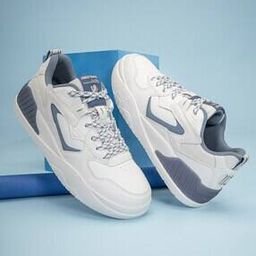 Men Colourblock Shoes with Lace-Fastening-image-39