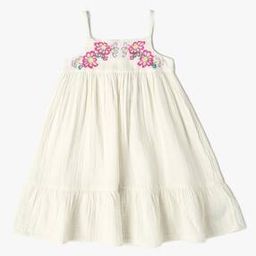Embroidered Short Sleeves Empire Line Dress-image-13