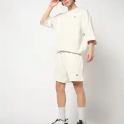 Brannan Bear Motif Mid-Rise Shorts-image-66