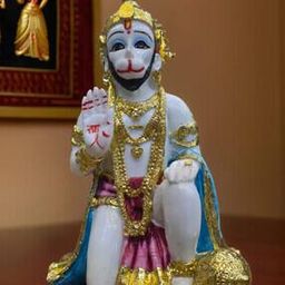 Sitting White Hanuman Ji-image-53