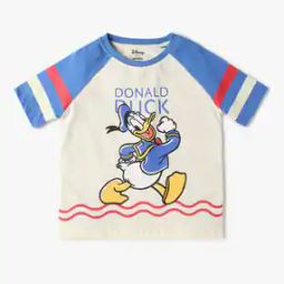 Boys Donald Duck Print Regular Fit Round-Neck T-Shirt-image-29