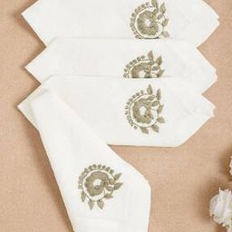 Set of 4 Embroidered Table Napkins-15