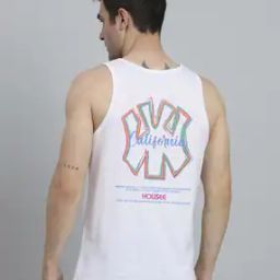 Men Typographic Print Cotton Sleeveless Vest-image-25