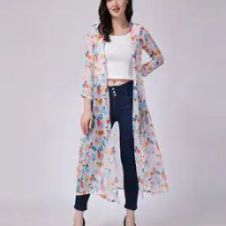 Women Printed Relaxed Fit Shrug-12