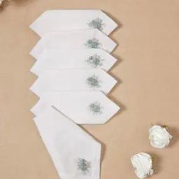 Set of 6 Embroidered Table Napkins-13