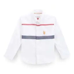 Boys Striped Shirt with Spread Collar-image-19