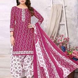 Bandhani Print 3-Piece Unstitched Dress Material-picture-38