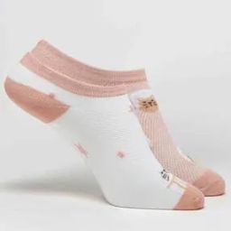 Pack of 2 Printed No-Show Socks-image-81