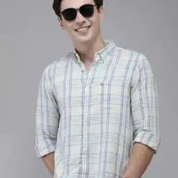 Men Checked Slim Fit Shirt-image-94