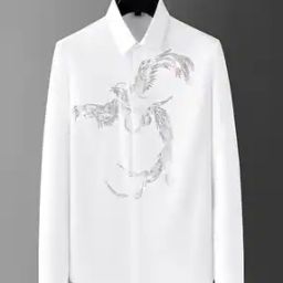 Men Embellished Regular Fit Shirt with Spread Collar-image-58