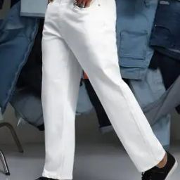 Men Relaxed Jeans with 5-Pocket Styling-image-41