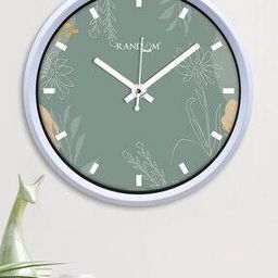 Floral Print Round Wall Clock-image-54
