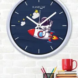 Graphic Print Round Wall Clock-image-77