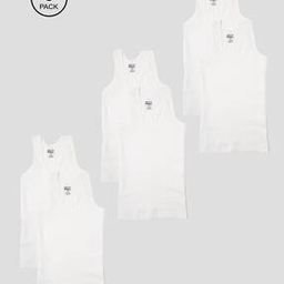Pack of 6 Men Scoop-Neck Vests-29