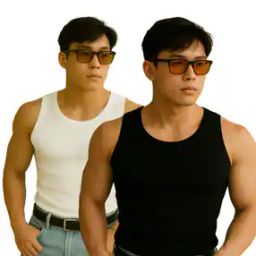 Men Pack of 2 Ribbed Regular Fit Vests-image-97