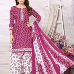 Geometric Print 1-Piece Unstitched Dress Material-picture-15