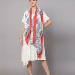 Block Print Stole with Contrast Border-image-18