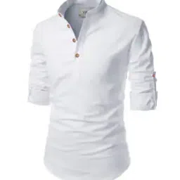 Slim Fit Short Kurta with Roll-Up Sleeves-image-23