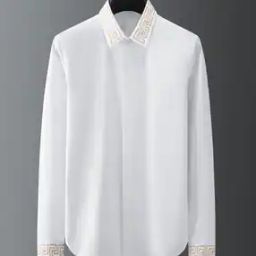 Men Embroidered Regular Fit Shirt with Collar Neck-image-44