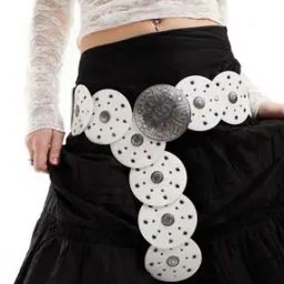 Women Studded Disc Detail Waist & Hip Belt-image-33