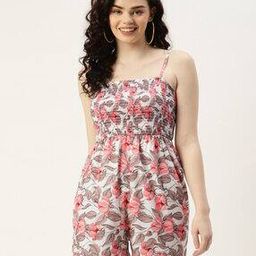 Floral Print Strappy Playsuit-picture-52
