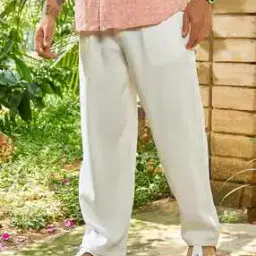 campus sutra Men Single-Pleat Relaxed Fit Trousers-picture-45