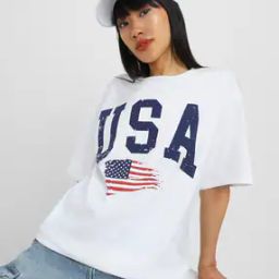 Women Typographic Print T-Shirt with Round Neck-image-51