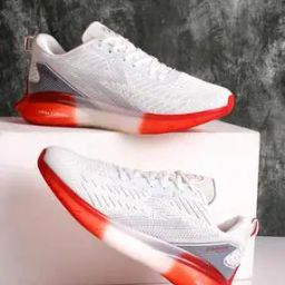 Men Colourblock Running Shoes with Lace-Fastening -image-3