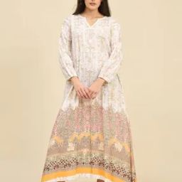 Women Micro Print Nighti-image-4