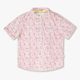 Boys Printed Slim Fit Shirt with Welt Pocket-image-94