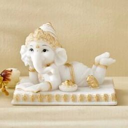  Ganesha Reading Book Figurine-image-58