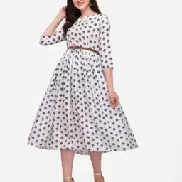 Women Floral Print Print Flared Kurta-image-82