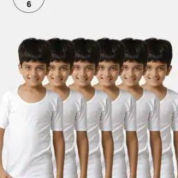 Pack of 6 Half-Sleeve Vests-picture-22