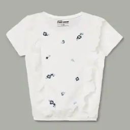  Girls Regular Fit Cotton Printed T-Shirt-image-2