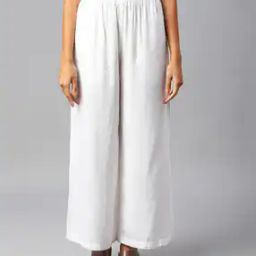 Ankle-Length Palazzos with Elasticated Waistband-image-59