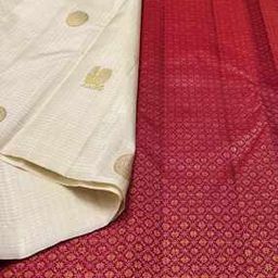 Women Floral Woven Banarasi Silk Saree-image-19