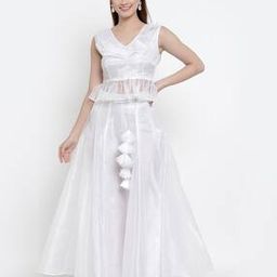 Organza Flared Skirt-40