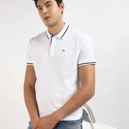tommy hilfiger Men Regular Fit Polo T-Shirt with Logo Embroidery-picture-34