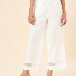 Women Lace Mid-Rise Relaxed Fit Palazzo-picture-33