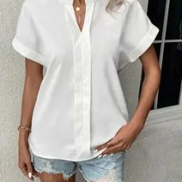 Women Top with Mandarin  Collar-image-0