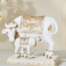 Dhayana Polyresin Cow & Calf Figurine-image-76