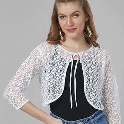 Lace Shrug with Neck Tie-Up-picture-49