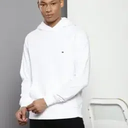 Men Regular Fit Hoodie with Kangaroo Pocket-image-62